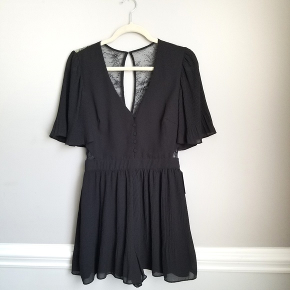 NEW Adelyn Rae Rosalie Pleated Romper - Picture 3 of 7